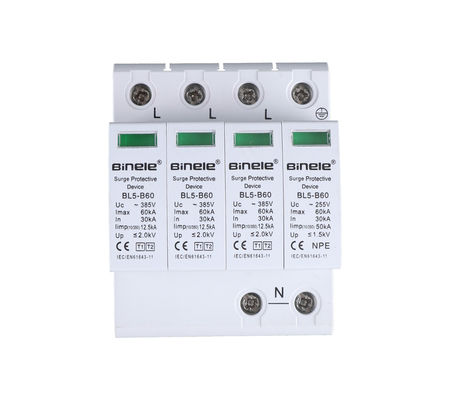 qualité  BL5-B60 3P+N SPD Voltage Protection 60KA Surge Protective Device Binele Lightning Arrester usine